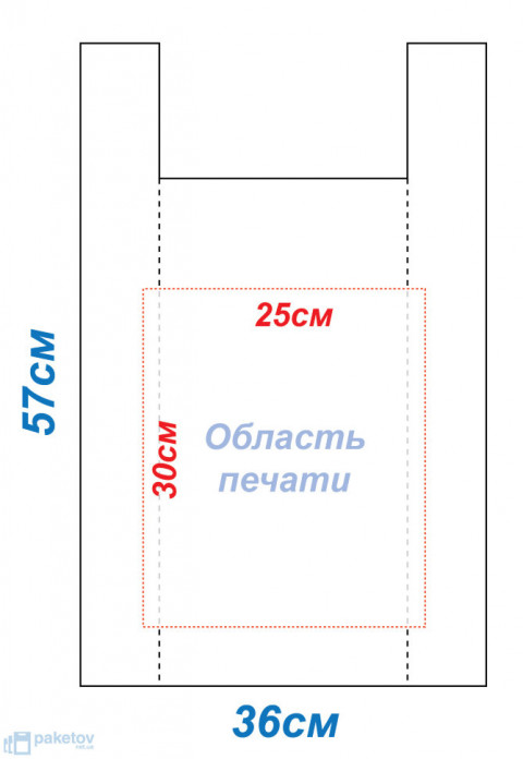 Пакеты 36х57 типа "майка"